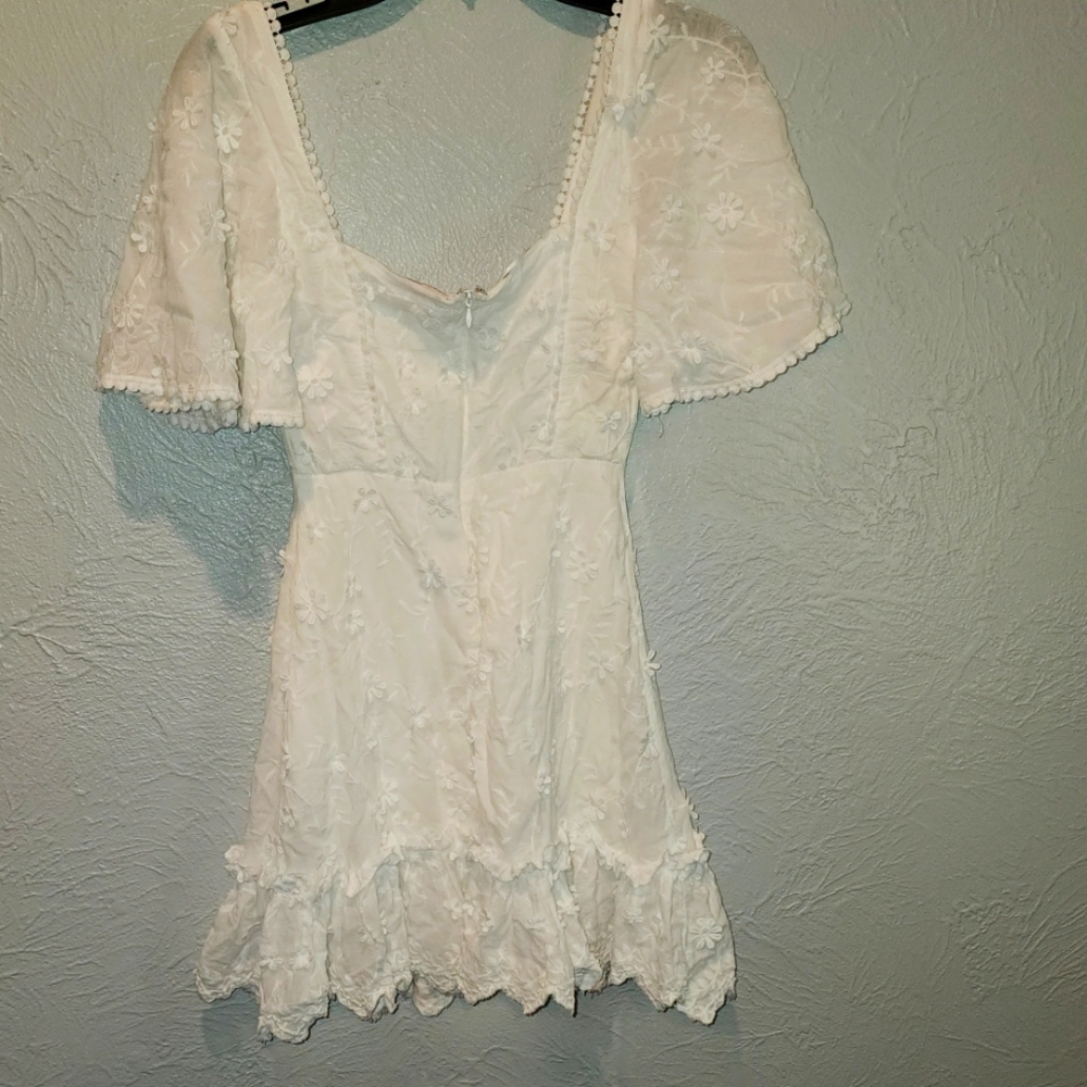 Showpo White Floral Dress